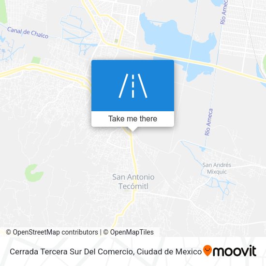 Cerrada Tercera Sur Del Comercio map