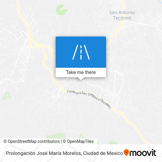 Prolongación José María Morelos map