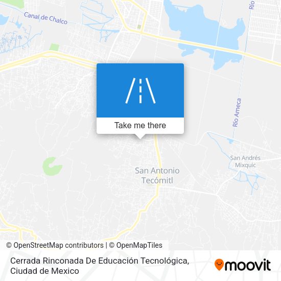 Cerrada Rinconada De Educación Tecnológica map