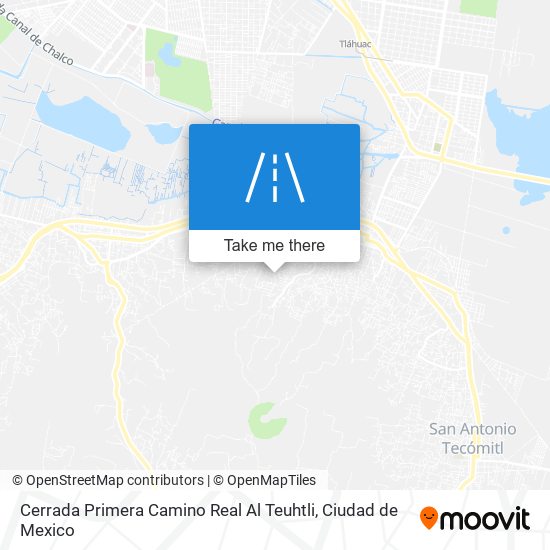 Cerrada Primera Camino Real Al Teuhtli map