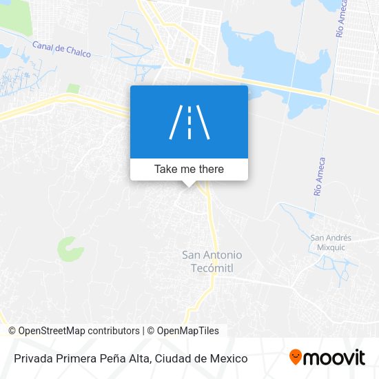 Privada Primera Peña Alta map