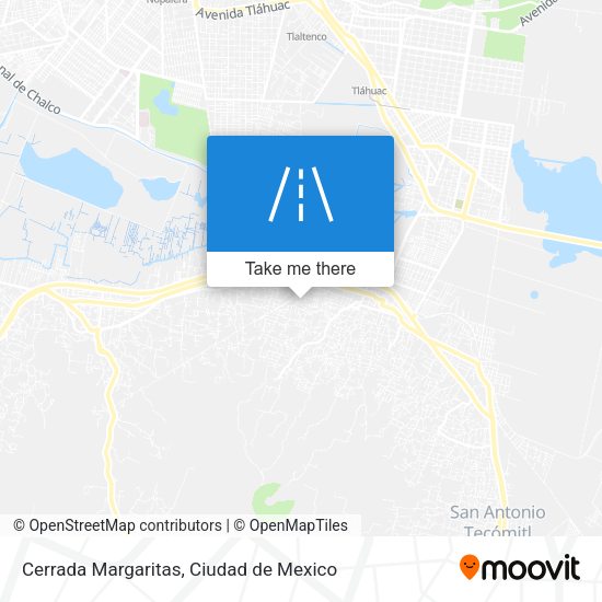 Cerrada Margaritas map