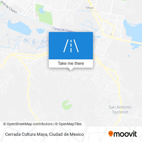 Cerrada Cultura Maya map