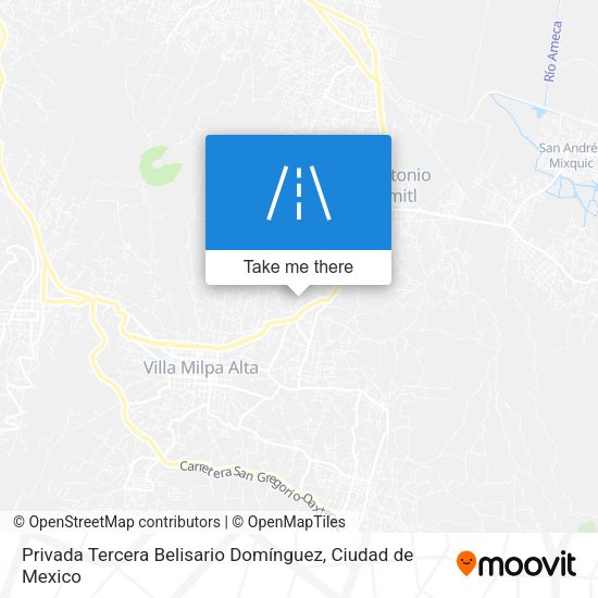Privada Tercera Belisario Domínguez map