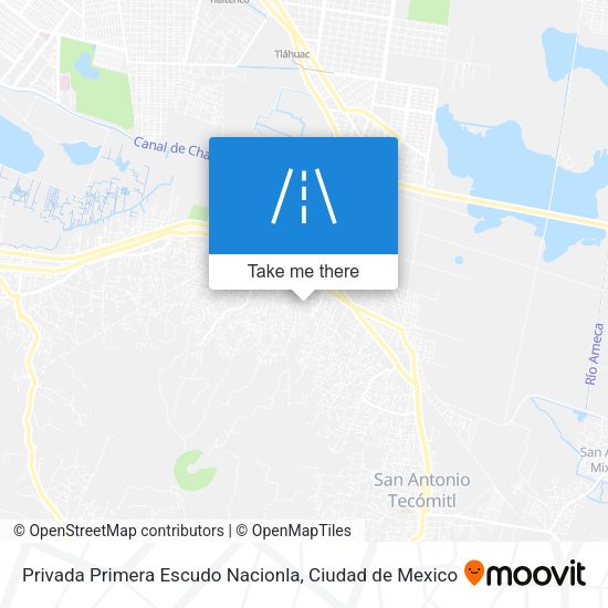Privada Primera Escudo Nacionla map