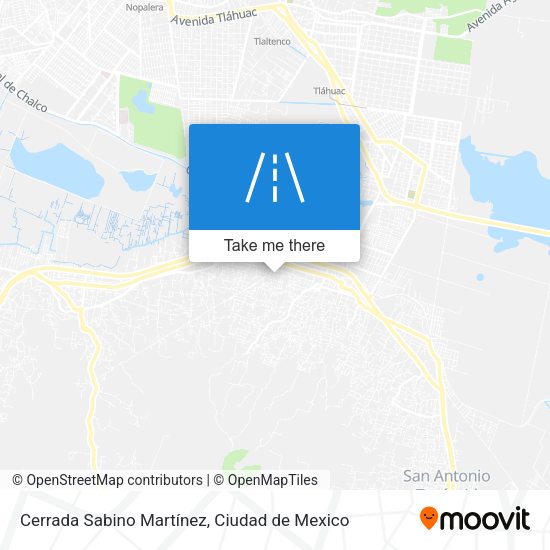Cerrada Sabino Martínez map
