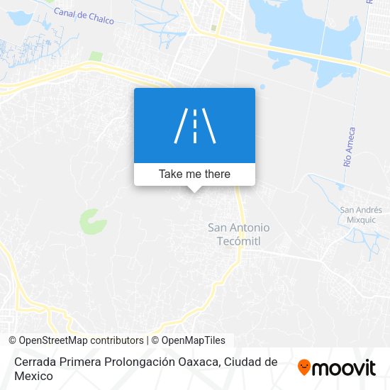Cerrada Primera Prolongación Oaxaca map