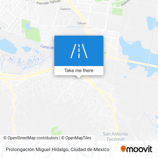Mapa de Prolongación Miguel Hidalgo