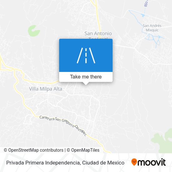 Mapa de Privada Primera Independencia