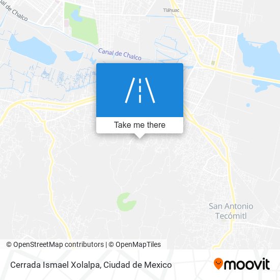 Mapa de Cerrada Ismael Xolalpa