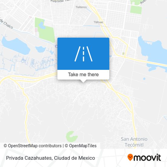 Privada Cazahuates map