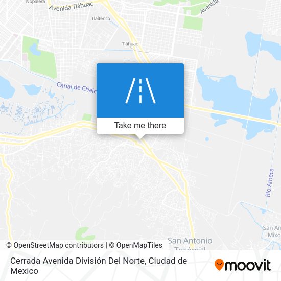 Mapa de Cerrada Avenida División Del Norte