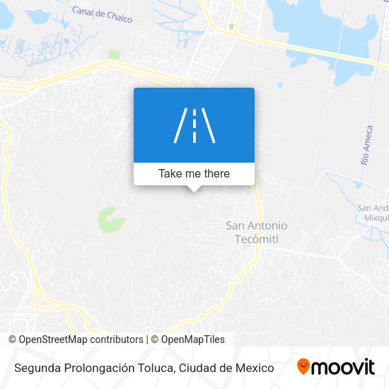 Mapa de Segunda Prolongación Toluca