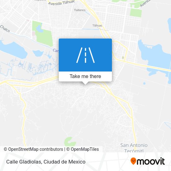 Calle Gladiolas map