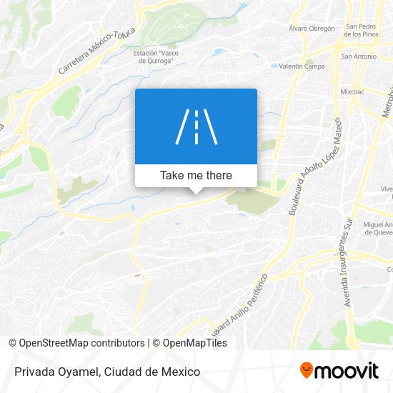 Privada Oyamel map