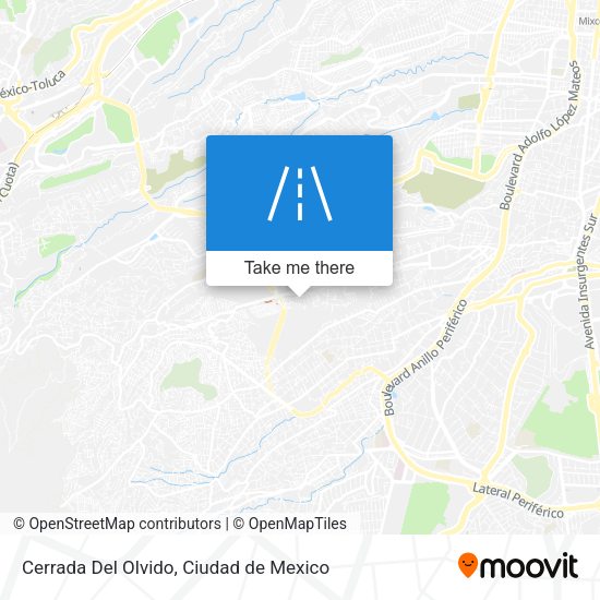 Mapa de Cerrada Del Olvido