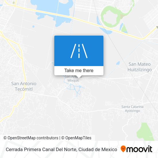 Cerrada Primera Canal Del Norte map