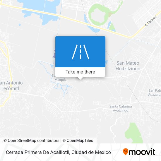 Mapa de Cerrada Primera De Acalliotli
