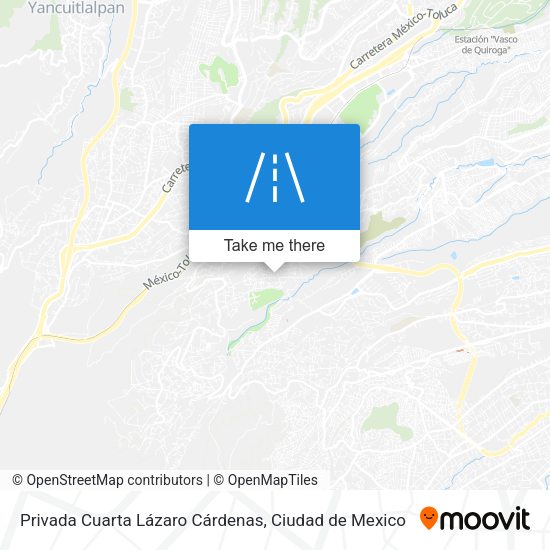 Mapa de Privada Cuarta Lázaro Cárdenas