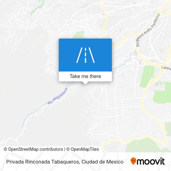 Privada Rinconada Tabaqueros map