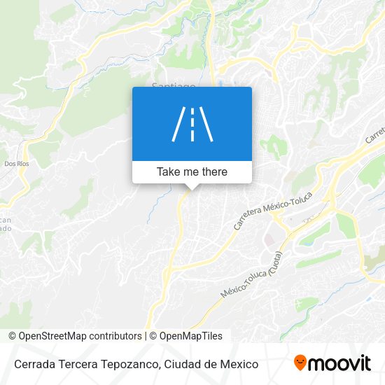 Cerrada Tercera Tepozanco map