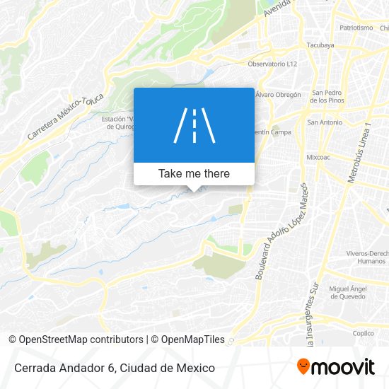 Cerrada Andador 6 map