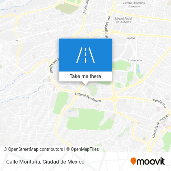 Calle Montaña map
