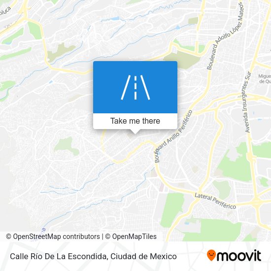 Mapa de Calle Río De La Escondida