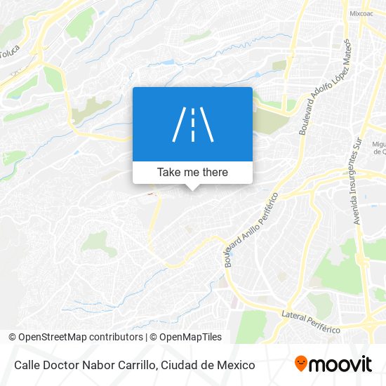 Calle Doctor Nabor Carrillo map