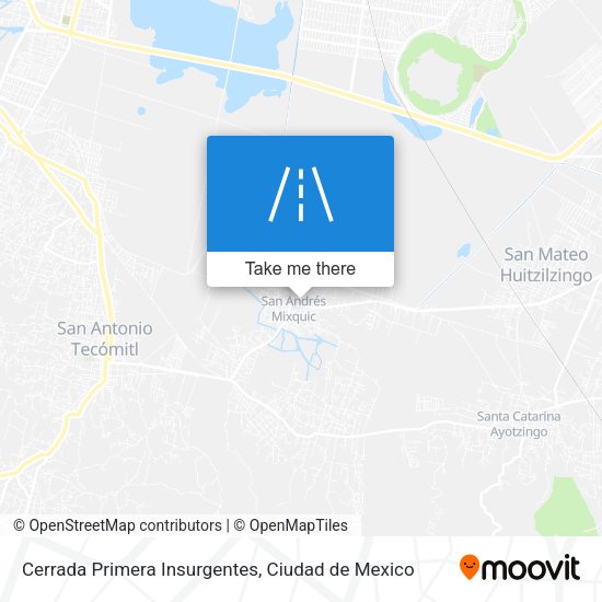 Cerrada Primera Insurgentes map
