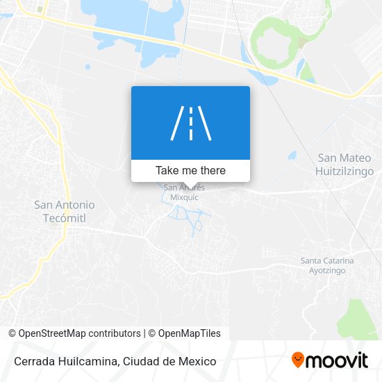 Mapa de Cerrada Huilcamina