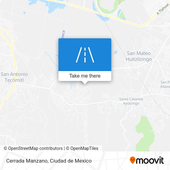 Mapa de Cerrada Manzano