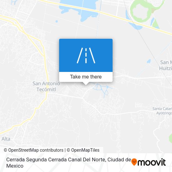 Cerrada Segunda Cerrada Canal Del Norte map