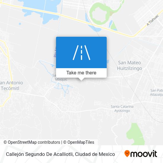 Mapa de Callejón Segundo De Acalliotli