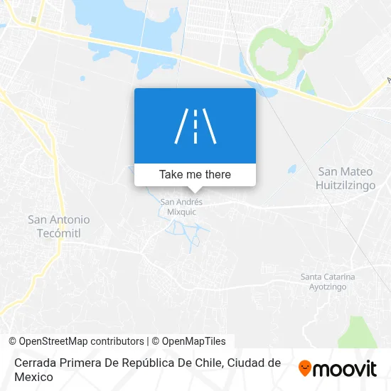 Cerrada Primera De República De Chile map