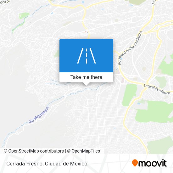 Cerrada Fresno map