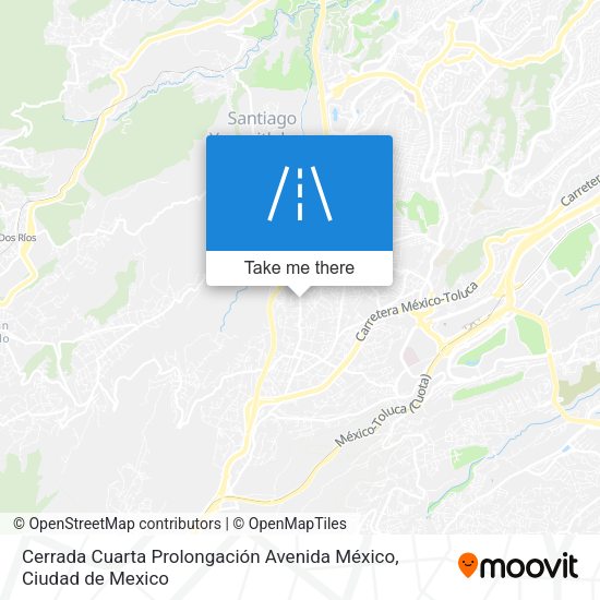 Mapa de Cerrada Cuarta Prolongación Avenida México