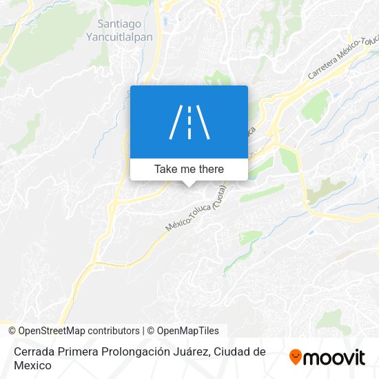 Mapa de Cerrada Primera Prolongación Juárez