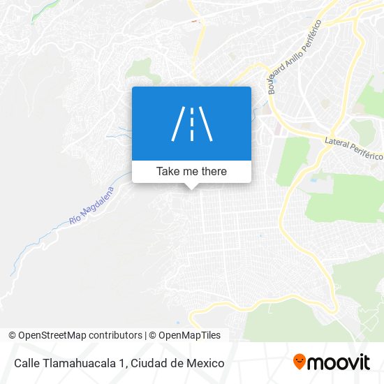 Calle Tlamahuacala 1 map