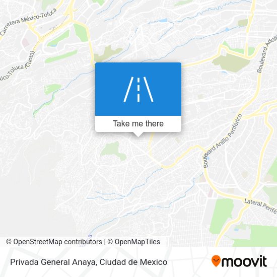 Privada General Anaya map