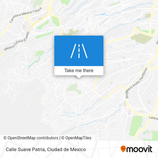 Mapa de Calle Suave Patria