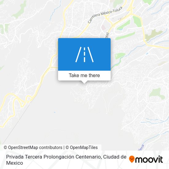 Mapa de Privada Tercera Prolongación Centenario