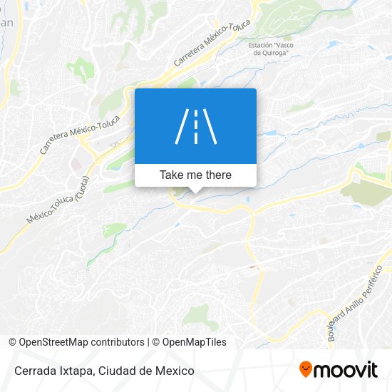Cerrada Ixtapa map