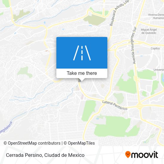 Cerrada Persino map