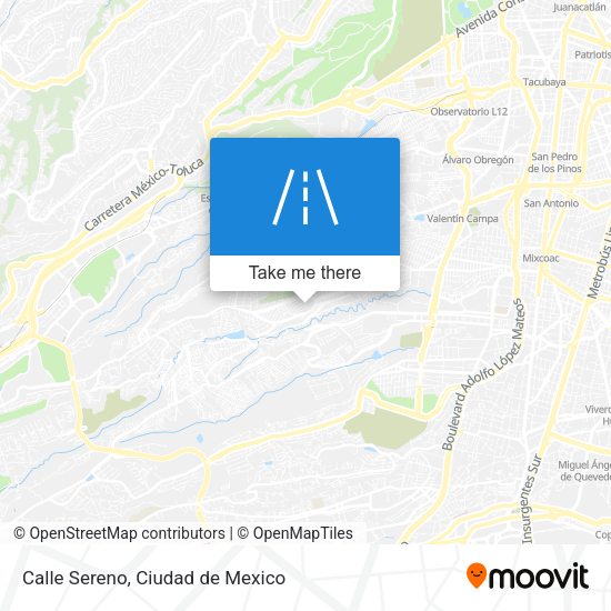 Calle Sereno map
