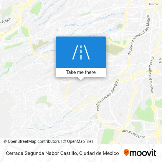 Cerrada Segunda Nabor Castillo map
