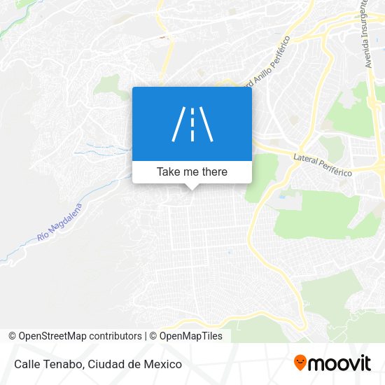 Calle Tenabo map