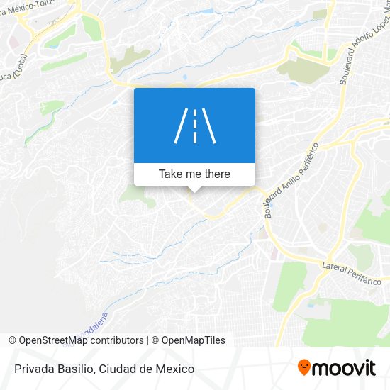 Privada Basilio map