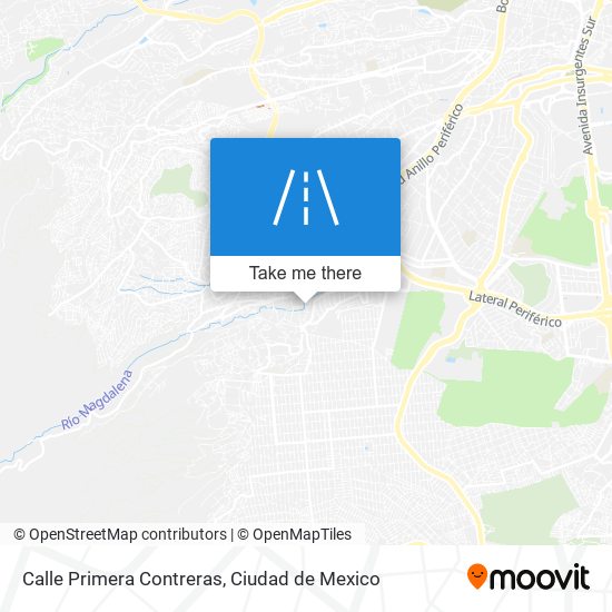 Mapa de Calle Primera Contreras