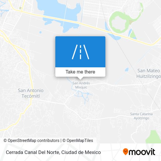 Mapa de Cerrada Canal Del Norte